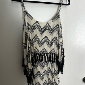 Chevron Fringe Romper